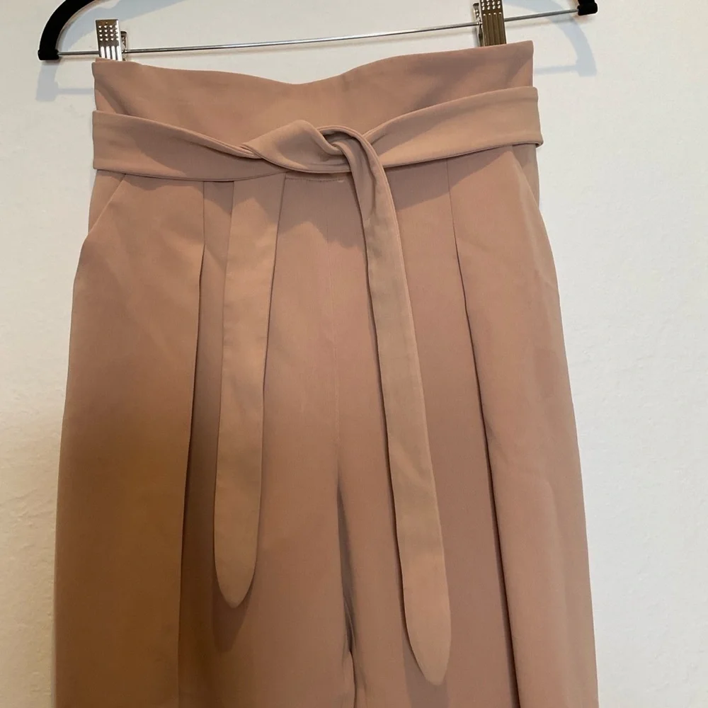 ARITZIA Wilfred Feuille  Wrap Belted Pleated Pants in Blush Size 4